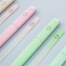 Best Crystal Glass Nail File – Perfect for Women & Girls - Long Lasting Double Sided Tempered Glass – Professional Salon Manicure/Pedicure Filing Tool for Natural Nails - with Case - Pastel lilac 2mm Malva Belle