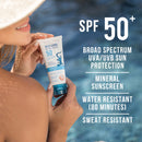 Blue Lizard Sensitive Mineral Sunscreen with Zinc Oxide, SPF 50+, Water Resistant, UVA/UVB Protection with Smart Cap Technology - Fragrance Free, 3 oz. Tube BLUE LIZARD