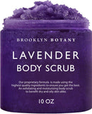 Brooklyn Botany Lavender Body Scrub - Moisturizing and Exfoliating Body, Face, Hand, Foot Scrub - Fights Stretch Marks, Fine Lines, Wrinkles - Great Gifts for Women & Men - 10.5 oz Brooklyn Botany