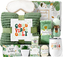 Self Care Gifts for Women Get Well Soon Gifts Basket,Relaxing Spa Basket Care Package with Tumbler and Blanket Thinking of You Gifts Infinity Warehouse