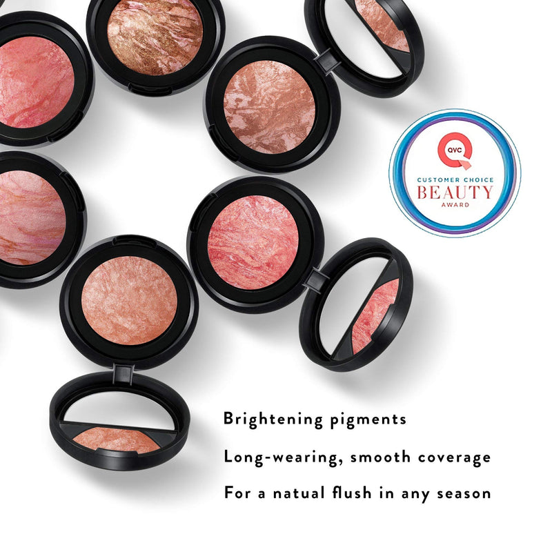 LAURA GELLER NEW YORK Baked Blush-n-Brighten Marbleized Blush - Pink Grapefruit Creamy Lightweight Satin Finish LAURA GELLER NEW YORK