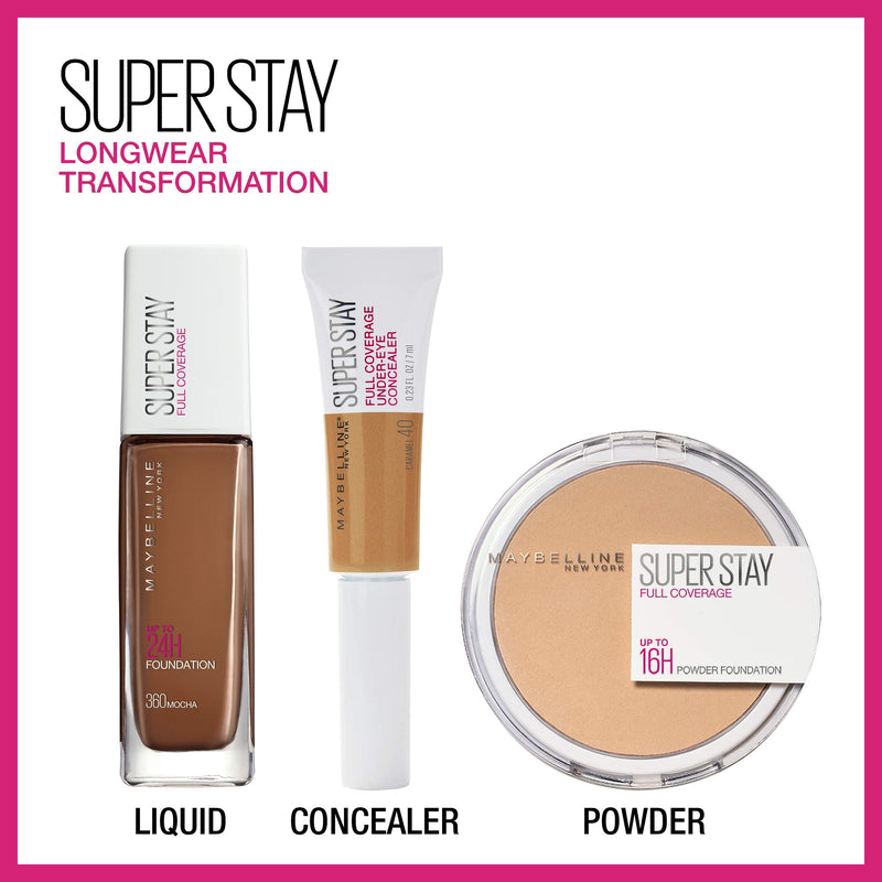 Maybelline Super Stay Super Stay Full Coverage, Brightening, Long Lasting, Under-eye Concealer Liquid Makeup For Up To 24H Wear, With Paddle Applicator, Deep Bronze, 0.23 fl. oz., 65 Deep Bronze Maybelline New York