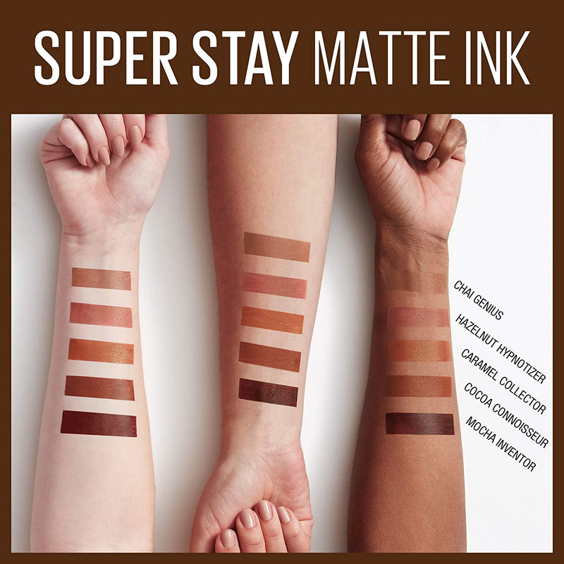 Maybelline New York SuperStay Matte Ink Liquid Lipstick, Coffee Edition, Caramel Collector, 0.17 Ounce Maybelline New York