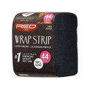Red by Kiss Wrap Strip, Ultra Strong 2X Longer Stretch, 44 Strips, Black-3.5" (6 PACK) Red by Kiss