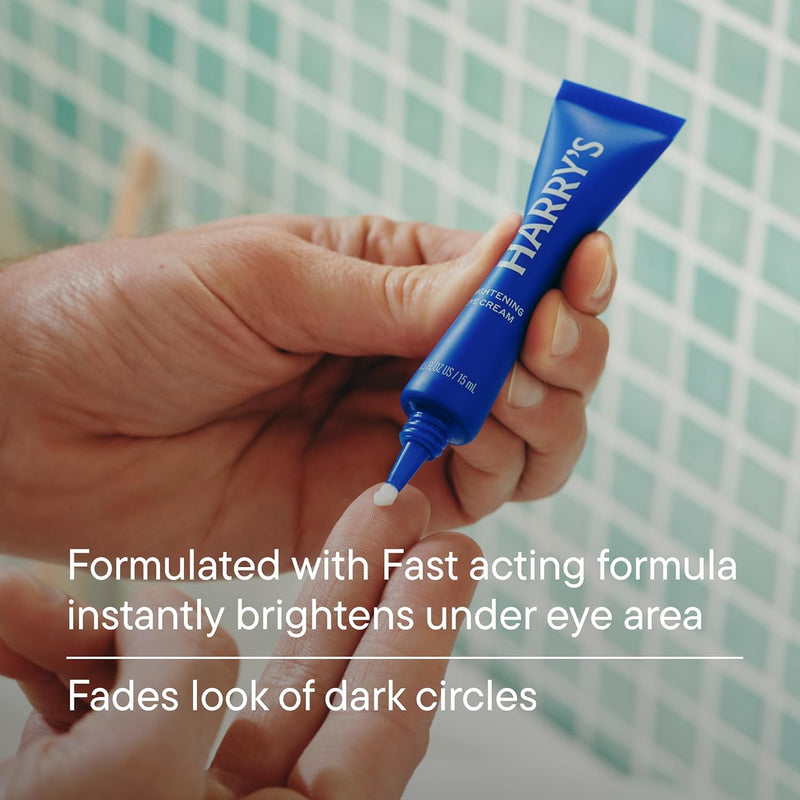 Harry's Brightening Under Eye Cream for Dark Circles, 0.5 Fl Oz, 2 Pack Infinity Warehouse