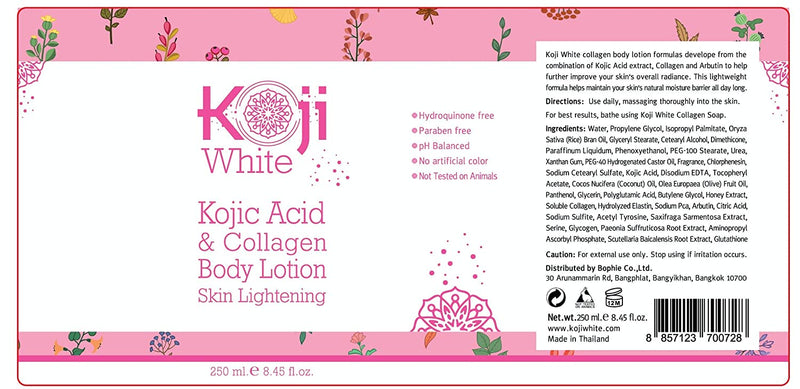 Koji White Kojic Acid & Collagen Body Lotion Skin Brightening - Women Gift Set (2 Pack) - for Moisturizer & Radiant Complexion, Uneven Skin Tone - 8.45 Fl Oz Bottle Koji White Store