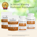 Real Mushrooms Cordyceps Mushroom Powder - Organic Cordyceps Powder Mushroom Energy and Wellness Support - Rich in Beta Glucans - Non-GMO, Vegan Supplement, 60 Servings Infinity Warehouse
