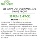 NEW LOOK | Tree of Life Vitamin C Brightening Serum and Retinol Firming Serum, Turn Back Time Facial Serum Duo, Glowing & Revitalizing Skin, 2 Count x 1 Fl Oz Tree of Life Beauty