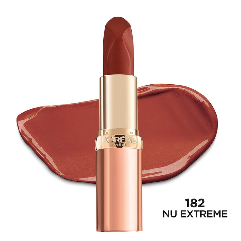 L'Oreal Paris Makeup Les Nus by Colour Riche Lipstick, Bold & Intense Nudes, Rich Saturated Color with Pure Caring Oils, Nu Extreme, 0.13 oz L'Oreal Paris Store