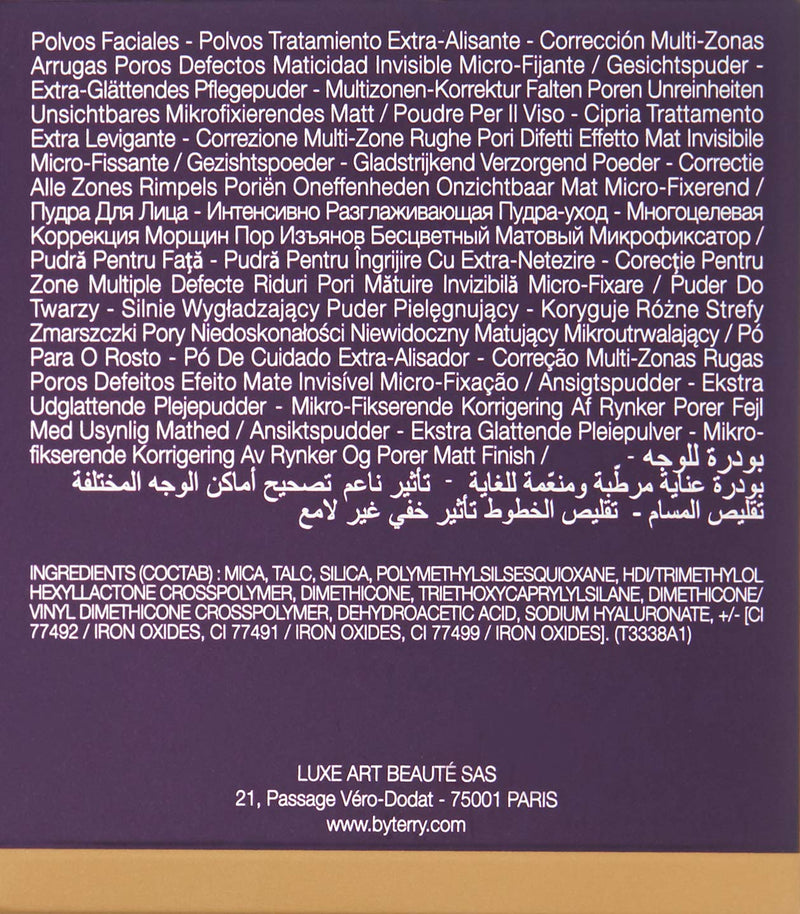 By Terry Hyaluronic Tinted Hydra-Powder | Loose Face Setting Powder | Blur Imperfections | Apricot Light | 10g (0.35 Oz) By Terry