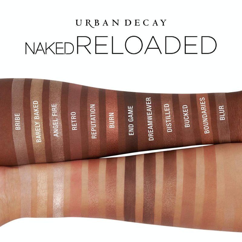 Urban Decay Naked Reloaded Eyeshadow Palette, 12 Universally Flattering Neutral Shades - Ultra-Blendable, Rich Colors with Velvety Texture - Set Includes Mirror URBAN DECAY