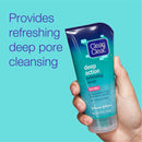 Clean & Clear Deep Action Oil-Free Exfoliating Facial Scrub for Deep Pore Cleansing, Cooling Face Wash with Natural Exfoliating Beads, Refreshing and Invigorating Daily Face Scrubber, 5 oz (Pack of 3) Clean & Clear