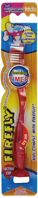 Dr. Fresh Firefly LightUp Timer Children's Toothbrush, Soft 1 ea. (colors may vary) FIREFLY