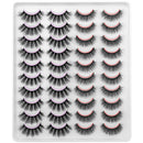 DYSILK 20 Pairs 6D Mink Eyelashes Faux Fluffy Wispy Dramatic False Eyelashes Natural Look Volume Soft Fake Eyelashes Long Handmade Reusable Lashes 2 Styles Mixed No Glue DYSILK Store
