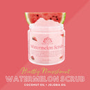 Watermelon Scrub, Exfoliating Bath Body Scrub, Gently Exfoliating Face Scrub for Women with Dead Sea Salt, Shea Butter, Vitamin E and Organic Oils, Cleansing and Nourishing Properties, 10 oz White Naturals