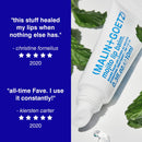 Malin + Goetz Mojito Lip Moisturizer for men and women, long lasting hydrating, soothing dry lip repair treatment, lightly fragranced, color free. vegan and cruelty free 0.3 fl oz Malin + Goetz