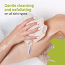 MainBasics Seaweed-Infused Bath Shower Loofah Sponge Pouf Body Scrubber Exfoliator (Set of 3) MainBasics