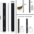 Professional Nail Files Black Washable Emery Boards 7 Inches Long Square End Serrated Edge (80/80 50 Pack) Iridesi Store