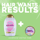 OGX Kandee Johnson Collection Hugs & Kisses Ultra Hydrating Conditioner for Color-Treated Hair, Gentle Sulfate-Free Surfactants to Soften & Moisturize Hair, Semi-Sweet Floral Scent, 13 fl. oz OGX