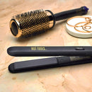 Hot Tools Pro Signature Ceramic + Tourmaline Flat Iron for Sleek Results, 1 Inch Plates HOT TOOLS