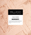 Palladio Rice Paper Facial Tissues for Oily Skin, Face Blotting Sheets Made from Natural Rice, Oil Absorbing Paper with Rice Powder, 2 Sided, Instant Results, Translucent, 40 Count, Pack of 3 Palladio