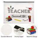 3 Pieces Teacher Survival Kit Makeup Bags Travel Cases Teacher Supplies for Classroom Personalized Cosmetic Cases Teacher Appreciation Gifts for Women Boao Store