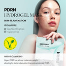 VT COSMETICS PDRN Hydrogel Mask(33gx4ea), Intensive Nourishing & Rejuvenating Overnight Mask, Skin Repair, Elasticity Boost, Hydrating & Plumping, Korean Skincare Infinity Warehouse