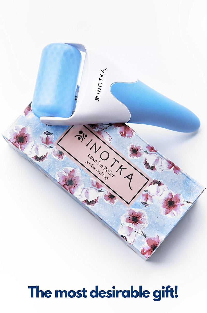 Ice Roller for Face and Eye Puffiness Relief, Cold Roller for Migraine Relief, Facial Ice Roller for Face and Body, Lymphatic Drainage Tool INOTKA