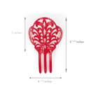 Ole Ole Flamenco Girl Comb Red with Clip Earrings bundle Flamenco Dancer Spanish Combs Peineta Flamenca Ornamental Hair Pins Ole Ole Flamenco