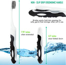 Travel Toothbrushes, Good as a Camping Toothbrush or Travel Toothbrush, Charcoal Folding Toothbrush, Foldable and Compact Travel Toothbrush with Soft Bristles For Your Sensitive Gums (6 Pack-Charcoal) Lingito