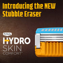 Schick New Hydro Skin Comfort Stubble Eraser for Men, 8 Count Refill Cartridges Schick