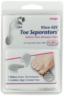 PediFix Visco-gel Toe Separators, Large, 2 Count Pedifix