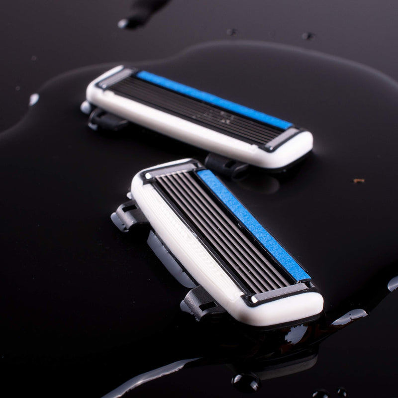HeadBlade ATX Razor & HB6 Refill Shaving Razor Blades (4 Blades) HeadBlade