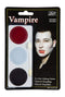 Mehron Makeup Tri-Color Halloween Makeup Palette (Vampire) Mehron