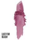 Maybelline Color Sensational Lipstick, Lip Makeup, Matte Finish, Hydrating Lipstick, Nude, Pink, Red, Plum Lip Color, Lust for Blush, 0.15 oz; (Packaging May Vary) Maybelline New York