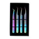 M LASH - V3 Tweezer Set - Volume & Classic Eyelash Extensions - Japanese Steel Lash Tool (Multi) M