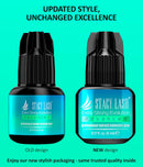 STACY LASH Extra Strong Evolution Advanced Eyelash Extension Glue (0.17fl.oz/5ml)/ 1Sec Dry /6Weeks Retention/Black Adhesive/Lash Tech Supplies Infinity Warehouse
