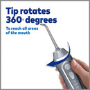 Waterpik Cordless Advanced Water Flosser For Teeth, Gums, Braces, Dental Care With Travel Bag and 4 Tips, ADA Accepted, Rechargeable, Portable, and Waterproof, Gray WP-567 Waterpik