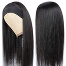 Natural Color Human Hair Headband Wigs Straight Natural Remy Hair Half Wigs for Black Women Pre Plucked Hairline with Baby Hair Glueless 150% Density None Lace Front Wigs Headband Attached 24 Inch Benafee Store