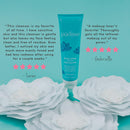 Purlisse Blue Lotus 4-in-1 Cleansing Milk: Cruelty-free & clean, Paraben & Sulfate-free, White Tea, Soy Milk & Whole Oat calm & nourish | 5.07oz pūrlisse