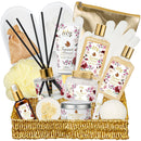 19 Pcs Rose Gifts Spa Gift Set Bath and Body Gifts Basket Set For Women Bath Spa Gift Baskets Set for Women Mom Mothers Day Christmas Birthday Valentines Gifts Spa Kit for Women Mom Gift