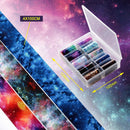 Makartt Nail Art Foil Transfer Stickers Nail Art Supplies Foil Transfers 10 Rolls Nail Decals Nail Extension Gel Art Decorations for Women Poly Nail ExtensionGel DIY Design 4cm 100cm Starry Sky Makartt Store
