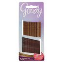 Goody Ouchless Hair Bobby Pins - 50 Count, Assorted Brunette Colors - Slideproof and Lock-In Place - Suitable for All Hair Types - Pain-Free Hair Accessories for Women and Girls - All Day Comfort GOODY