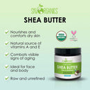 Organic Shea Butter by Sky Organics (8 oz) 100% Pure Unrefined Raw African Shea Butter for Face and Body Moisturizing Natural Body Butter for Dry Skin Sky Organics