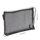 Sea Team 6pcs Multicolored Portable Travel Toiletry Pouch Nylon Mesh Cosmetic Makeup Organizer Bag with Zipper, Colorful Sea Team