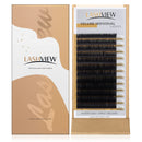 LASHVIEW Faux Mink Eyelash Extensions Soft Semi-Permanent Individual Silk Lashes Thickness 0.05mm C Curl Length 8mm Volume Fan for Professional Salon Use LASHVIEW