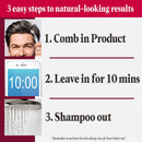 Just For Men Easy Comb-In Color (Formerly Autostop) Mens Hair Dye, Easy No Mix Application - Light-Medium Brown, A-30, 3 Pack Just for Men