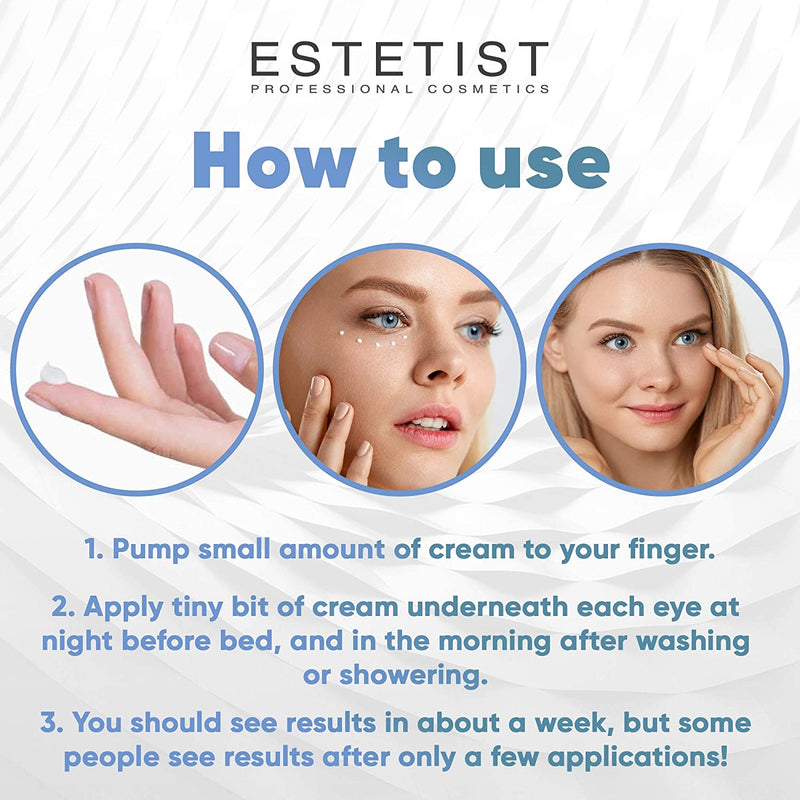 Caffeine Infused Coffee Eye Lift Cream - Reduces Puffiness, Brightens Dark Circles, & Firms Under Eye Bags - Anti Aging, Wrinkle Fighting Skin Treatment ESTETIST Store