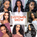 Body Wave Bundles Human Hair 4 Bundles (20 18 16 14 inches) 9A Brazilian Virgin Human Hair Body Wave Bundles Natural Color 100% Unprocessed Brazilian Human Hair Weave Extensions By Aelinsi Hair Aelinsi