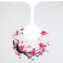 Hair Cutting Cape for Adults - Cherry Blossoms Print - 100% Polyester Lightweight Water Resistant Hair Cape - 58in x 50in - Snap Closure - Haircut Cape - Salon Cape Salon Supply Co